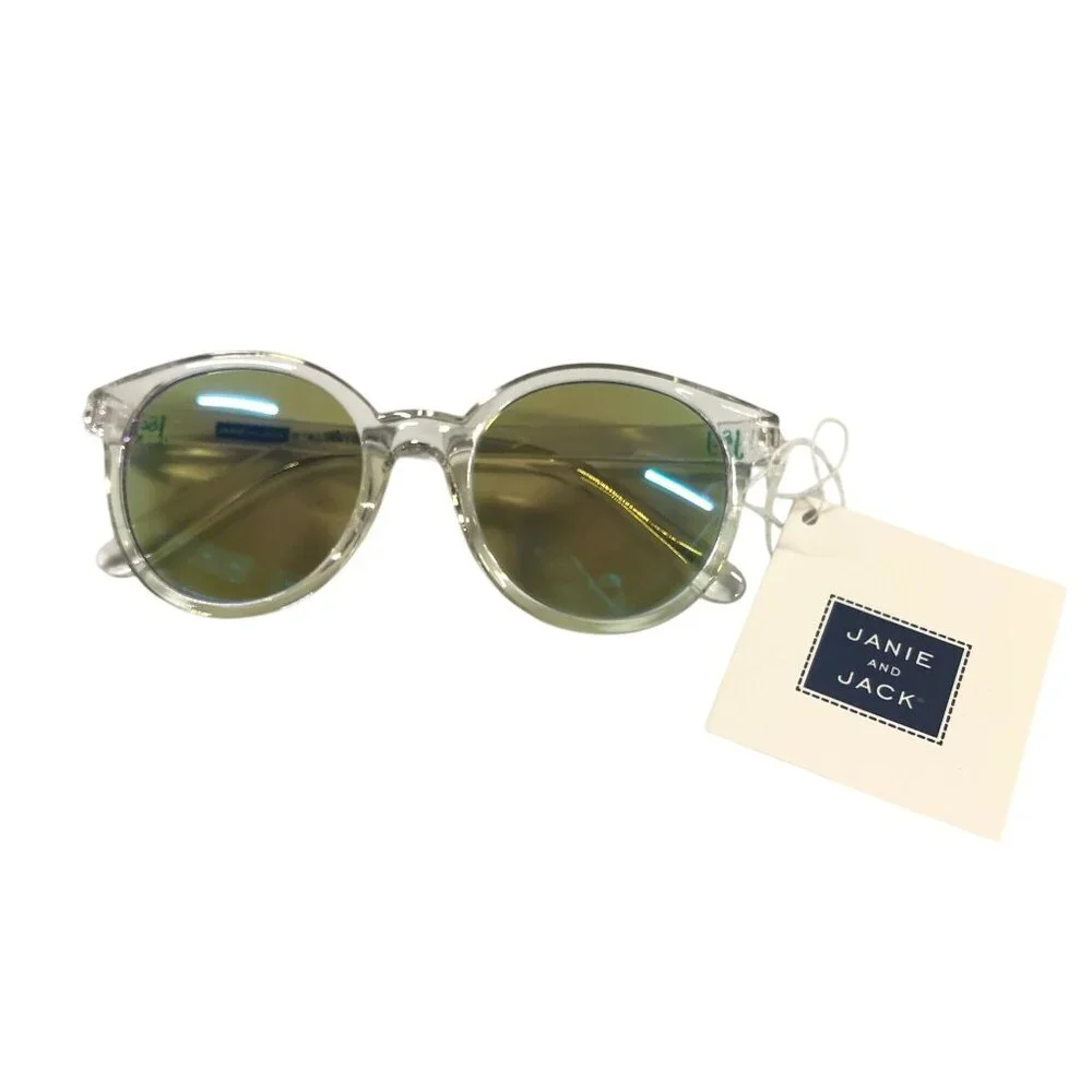 Janie and Jack Sunglasses Round Clear Frames 4 And Up